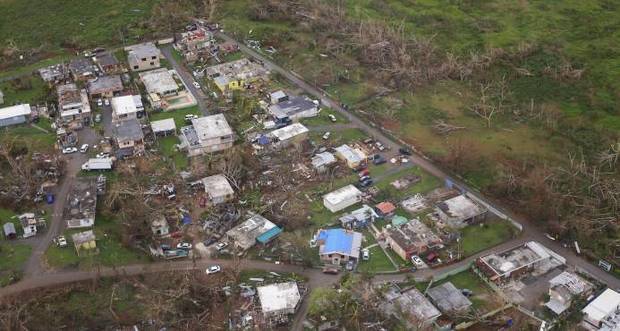 Destrucción en Puerto Rico tras el paso de los huracanes María e Irma. 