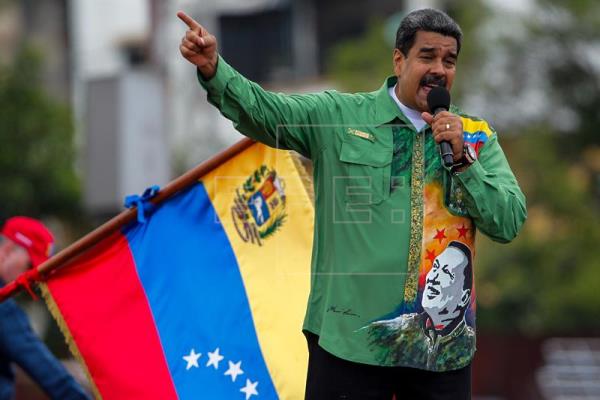 Nicolás Maduro en cierre de campaña
