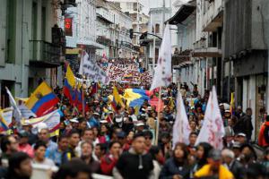 El movimiento de Correa vuelve a las calles para criticar al Gobierno en Ecuador