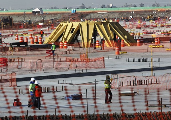 Construcción del nuevo Aeropuerto de la Ciudad de México