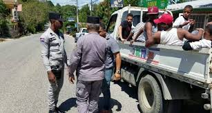 Policía Nacional en Jarabacoa.