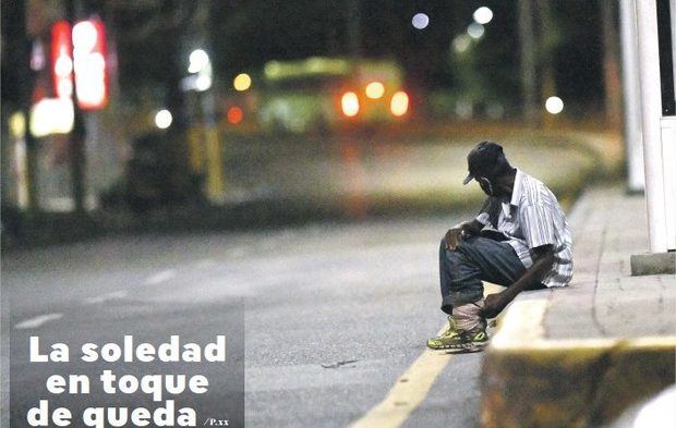 Retrato de la soledad del casco antiguo de Santo Domingo en plena pandemia