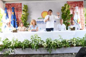 Ministro de Turismo deja iniciadas las obras del Programa de Mejoramiento de Viviendas en Ciudad Colonial