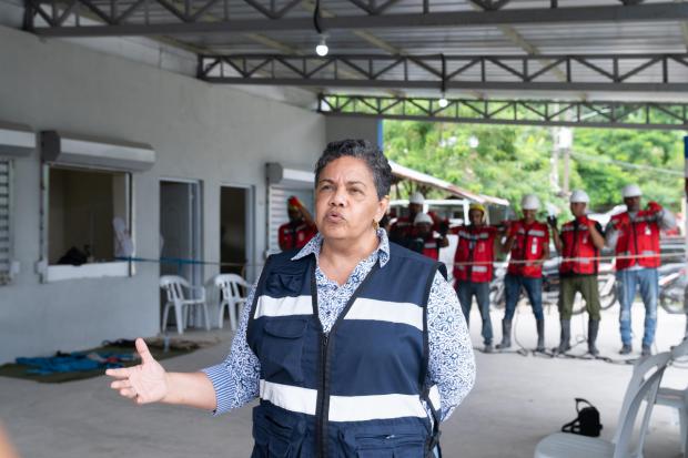 La encargada de Salud Minera, Rebeca Ureña Álvarez, destacó el compromiso del MEM con la seguridad de los mineros