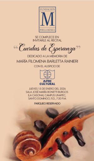 “Cuerdas de Esperanza”: un recital en memoria y música
