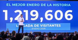 Turismo arranca con buen pie en el 2026 con la llegada de 1,219,606 visitantes en enero