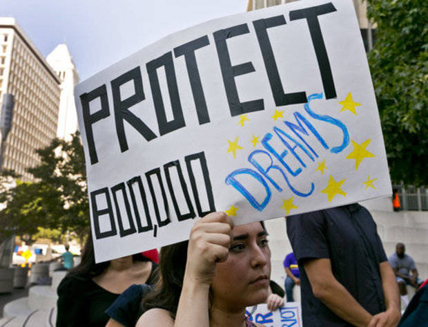 Soñadores protestan en Estados Unidos. 