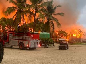 Incendio afectó villas del enclave turístico de Cap Cana 