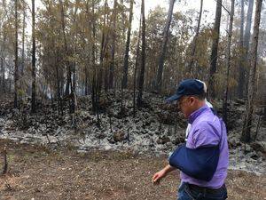 Incendio en Bahoruco.