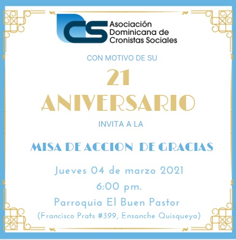 Invitaciòn Aniversario Cronistas Sociales.