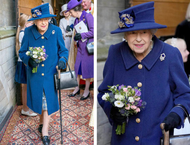 Isabel II acudió este martes a la abadía de Westminster.