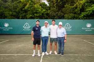 Joan Soler, Frank Elías Rainieri, Carlos Alcaraz y Frank Rainieri.