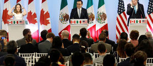 México, EE UU y Canadá aplazan los puntos clave de la renegociación del TLC 