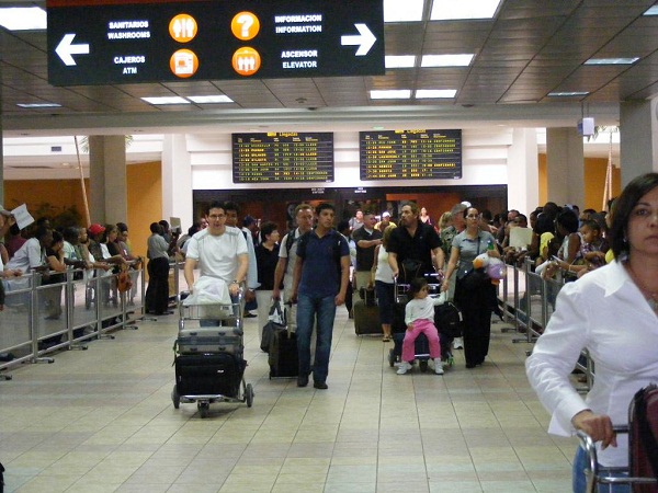 Turistas llegando a RD