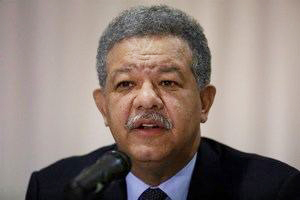 Candidato presidencial de la Fuerza del Pueblo, FP, Leonel Fernández.