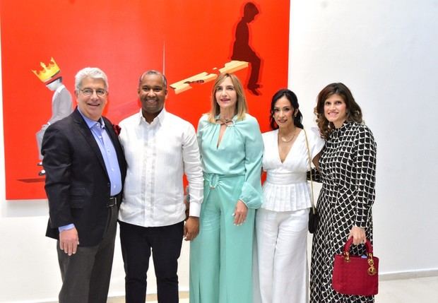 Leopoldo González, Juan Carlos Reyes, Elsa Lama de González, Yirda Guzmán de Reyes y Elsa González.