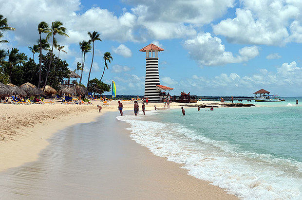 Turistas en República Dominicana. 