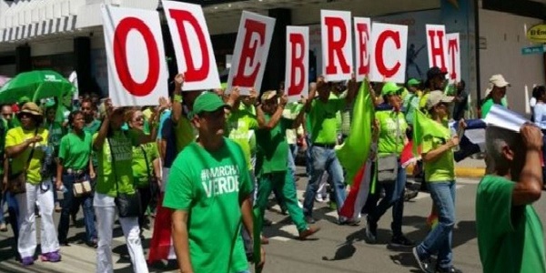 Marcha Verde continúa con sus manifestaciones contra la corrupción