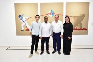 Mario Andrés Lama Pérez, Juan Carlos Reyes, Mario Lama y Marissa Pérez de Lama.