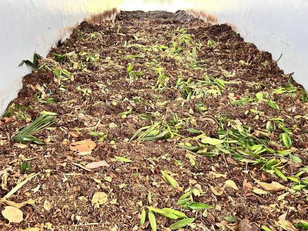Material después de ser mezclado por el Flujo de Tierra.