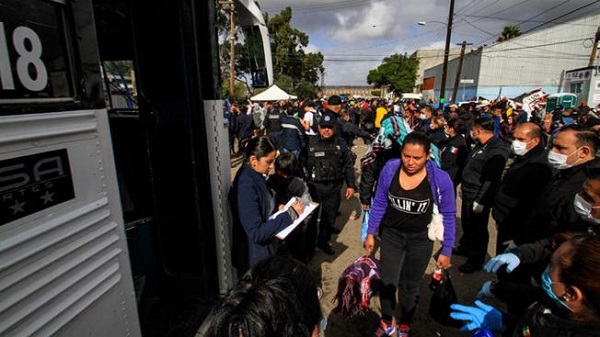 Gobierno mexicano coordinando la llegada de migrantes centroamericanos