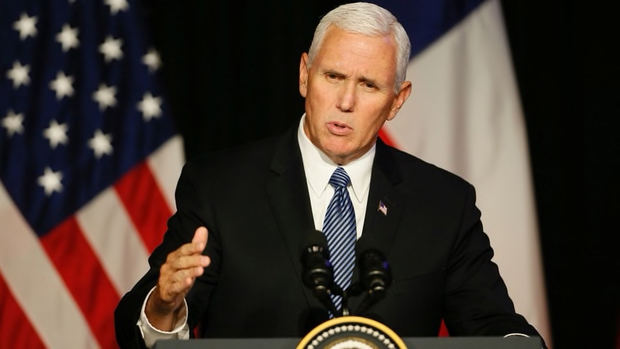 Vicepresidente de EE.UU., Mike Pence, renovó este martes el 'firme' compromiso del Gobierno de Donald Trump.