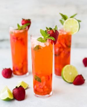 Mojito de fresa y limón, una bebida refrescante y fácil de preparar