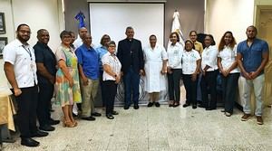 Monseñor Morel Diplán visita Pastoral de la Salud en Santo Domingo