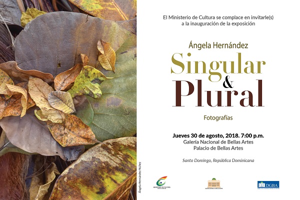 Invitación de la exposición de Ángela Hernández