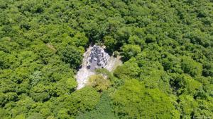 La zona arqueológica de Muyil en el sureste de México