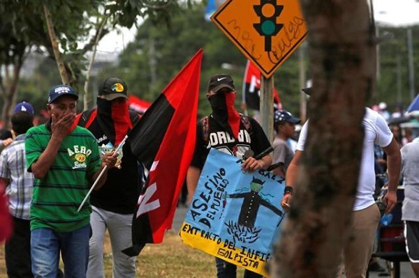Manifestación en apoyo a Ortega