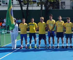 Melo y Demoliner de Brasil superan los doblistas Olivares y Hardt (RD) en la Copa Davis 2018