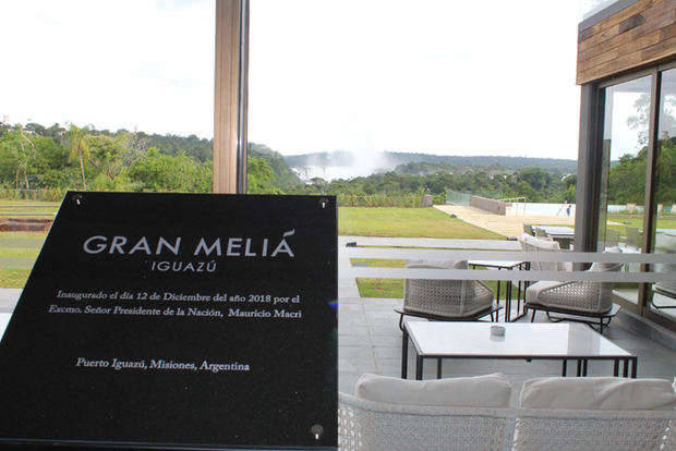 Placa Gran Melia Iguazu.