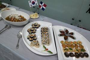 Platos de la gastronomía coreana.