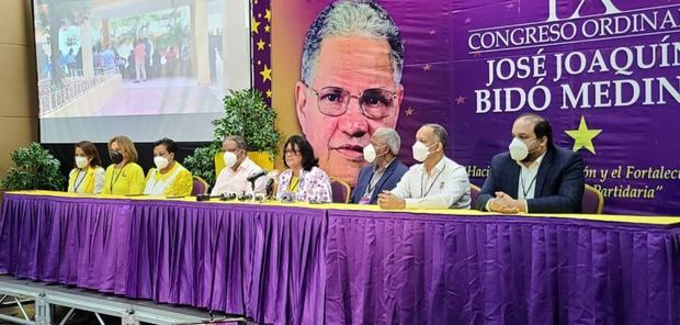 Los organizadores del congreso del El Partido de la Liberación Dominicana, PLD.