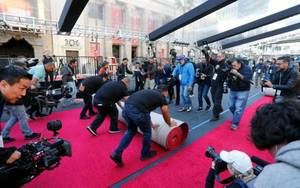 Comienza cuenta atrás para los Óscar tras la colocación de la alfombra roja 