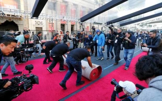 Alfombra roja de los Premios Óscar. 