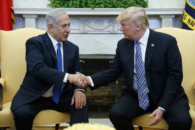 Presidente Donald Trump y primer ministro israelí, Benjamin Netanyahu
