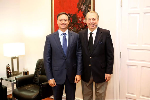Encuentro entre el procurador Rodríguez y el ministro Selmán