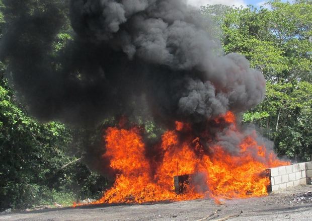 Procuraduría General de la República destaca que en lo que va de año han sido incinerados en total 10,566.306 kilogramos de distintas sustancias narcóticas.