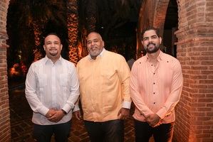 Randy Frometa, Noé Susana y Anderson Sánchez.