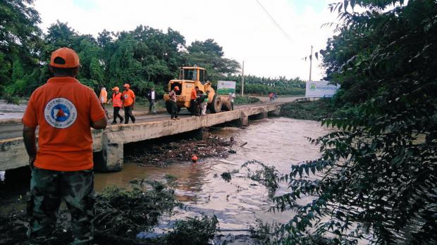 El rio Ámina suele inundarse y afectar a la localidad