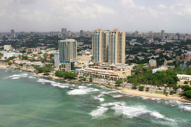 Vista parcial de la ciudad de Santo Domingo.