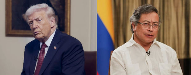 Donald Trump y Gustavo Petro.