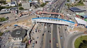 MOPC anuncia desvíos viales durante el retiro del antiguo puente peatonal del kilómetro 9