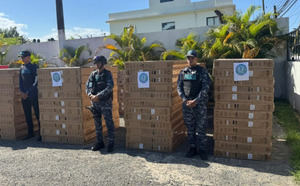 Policía y Aduanas incautan 545 televisores contrabandeados en Santo Domingo Este