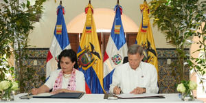 Cancilleres de Ecuador y República Dominicana se reúnen para impulsar iniciativas conjuntas