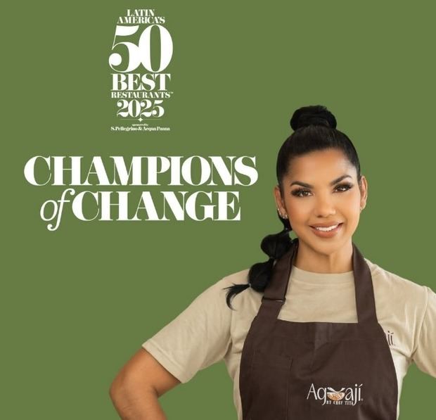Chef Tita, primera dominicana en recibir el reconocimiento 'Champions of Change Award'.