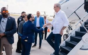 Presidente Abinader llegó a Miami para cumbre regional “Escudo de las Américas”