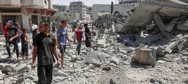 Casi dos años de ofensiva israelí sobre la Franja de Gaza ha provocado el desplazamiento interno de casi toda la población y ha dejado gran parte del territorio en ruinas. 